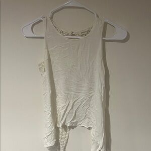 Monteau Cream Sleeveless Tank Top